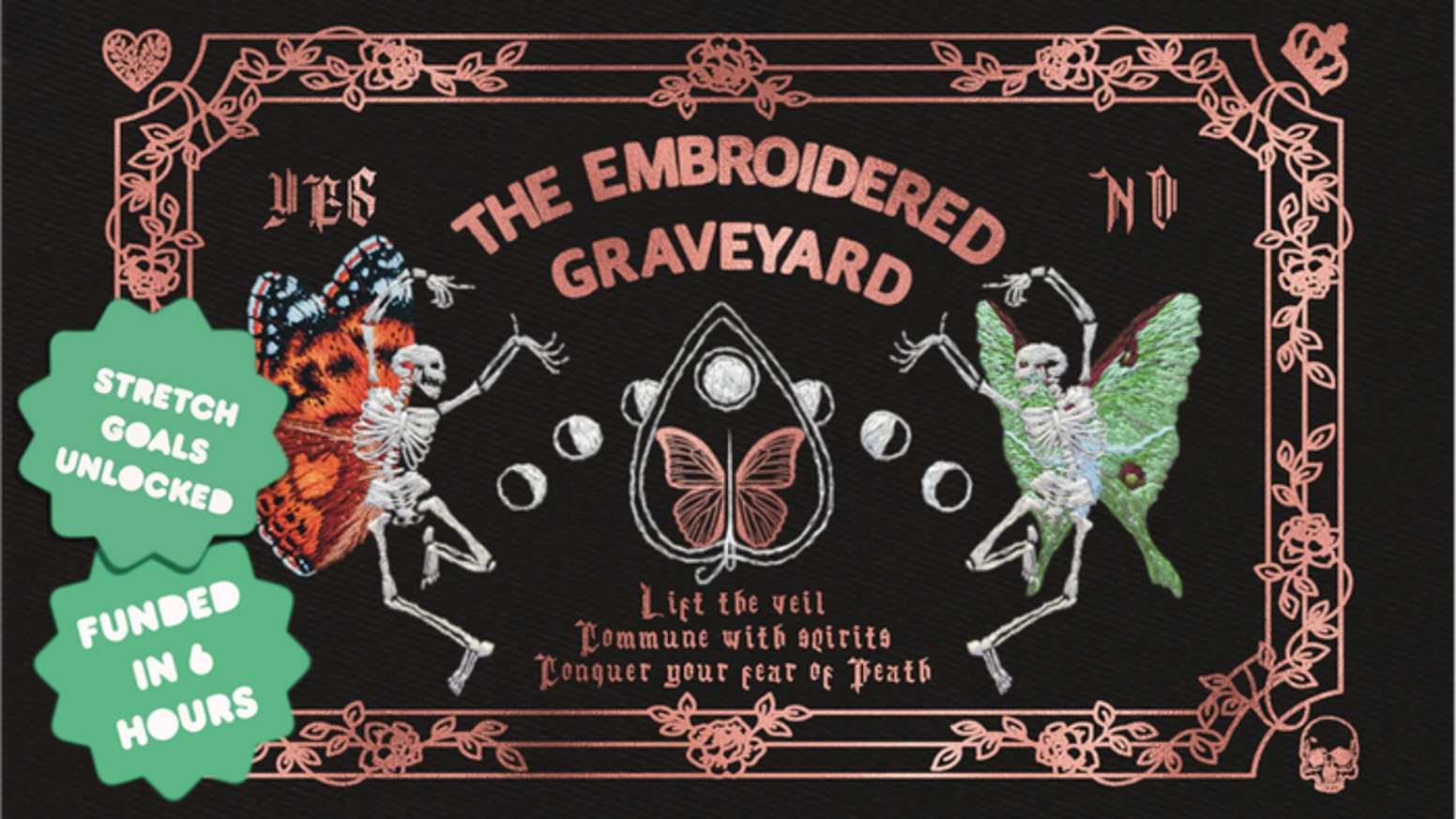 刺绣墓园神谕卡2.0：以针线抚慰对死亡的恐惧，狂揽近5万美元